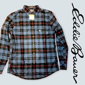 NWT EDDIE BAUER MEN’s Plaid Flannel slim fit M